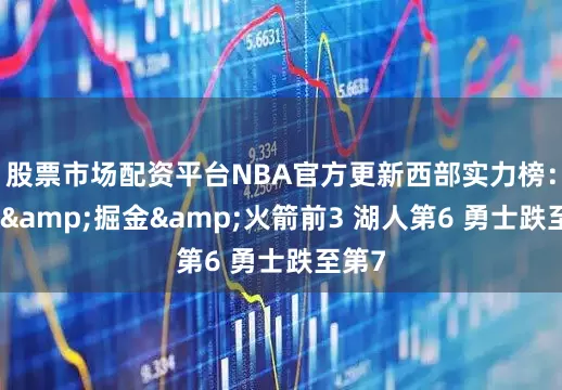 股票市场配资平台NBA官方更新西部实力榜：雷霆&掘金&火箭前3 湖人第6 勇士跌至第7